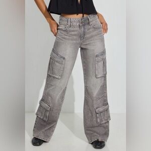 Garage Denim High Rise Wide Cargo size 25